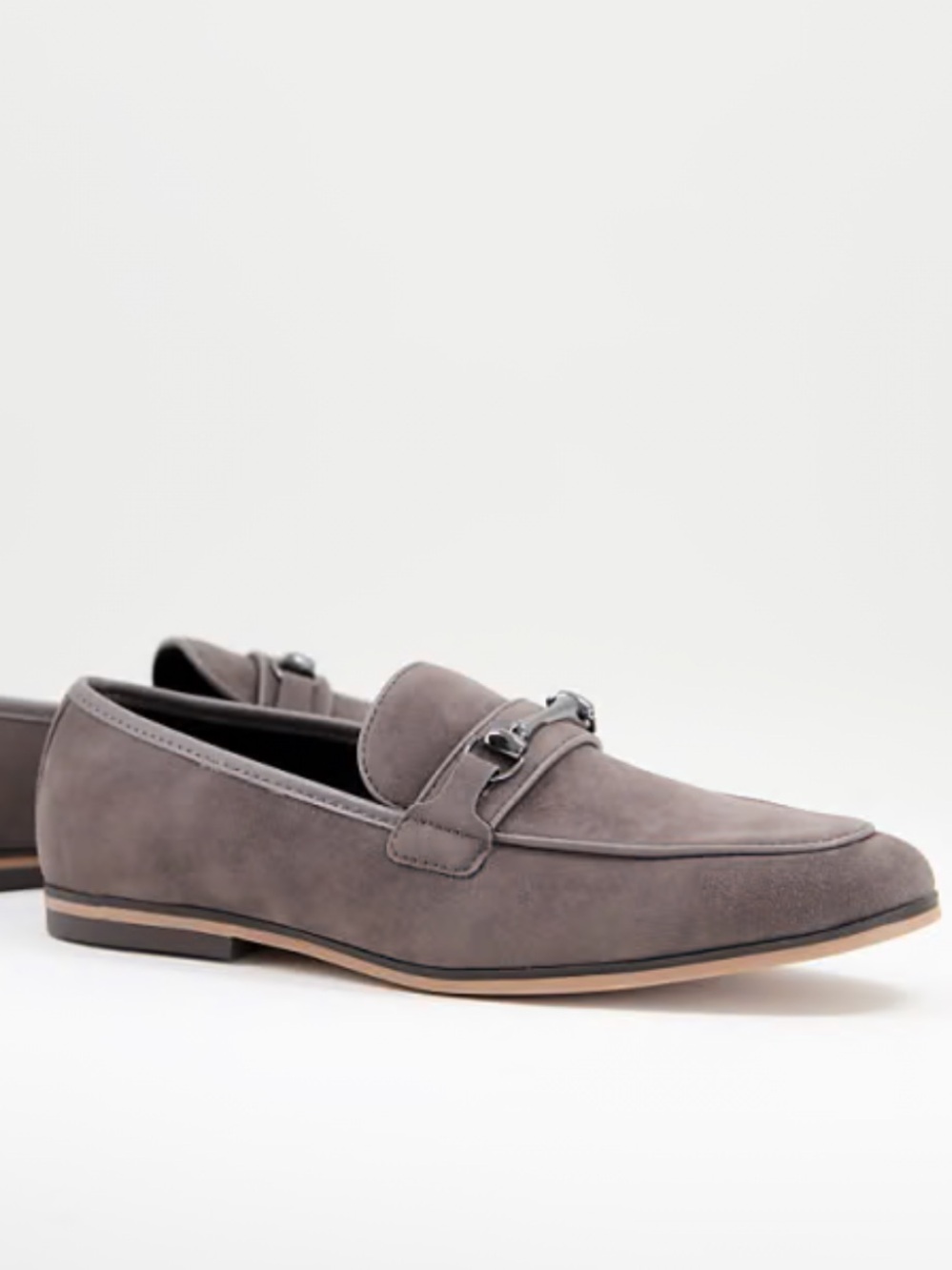 ASOS design brown taupe loafer flat shoes size 12